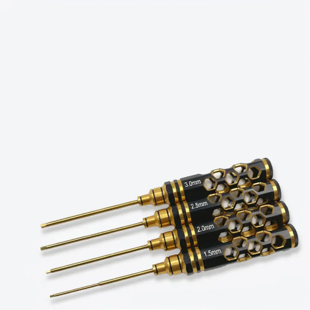 Ergonomic Hex Screwdriver Kit For LanNuosi RC Car Model Repairing Titanium Plated HSS Steel Metric Precision Tool
