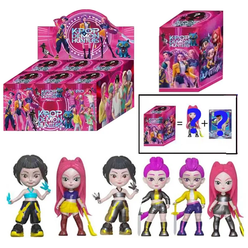 

2025 Горячая аниме KPop Devil Hunter кукла виниловая игрушка Rumi Mira Zoi персонаж виниловая маска слепая коробка орнамент игрушка подарок на день рождения