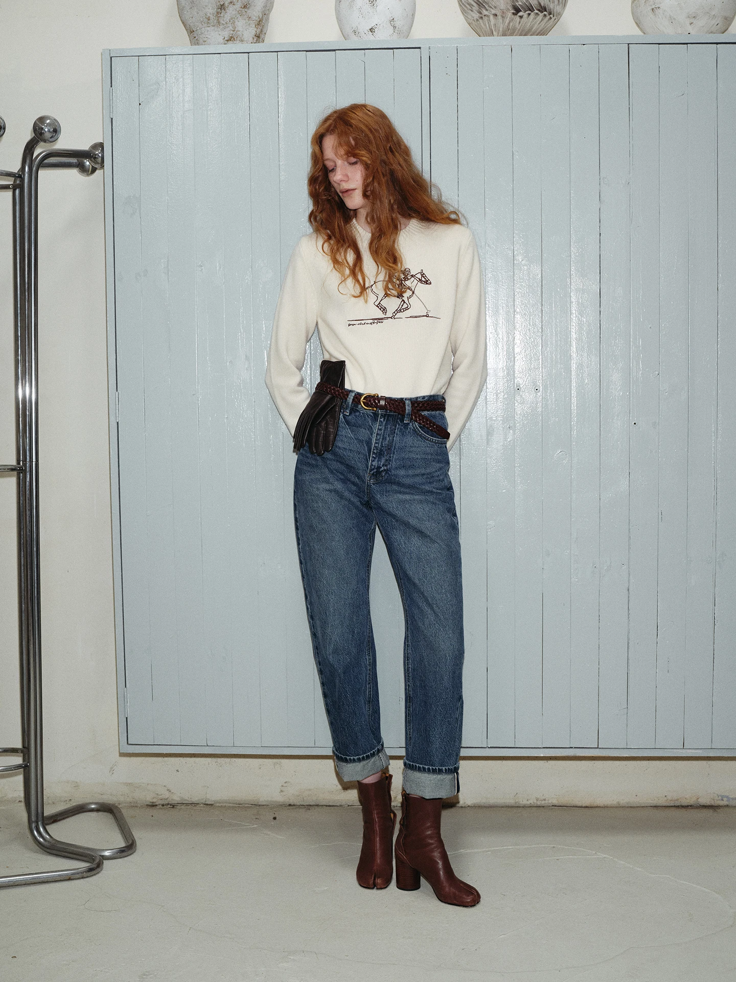 

Винтажные прямые джинсы с диагональным узором, модные, универсальные, стройнящие, женские, из хлопкового денима