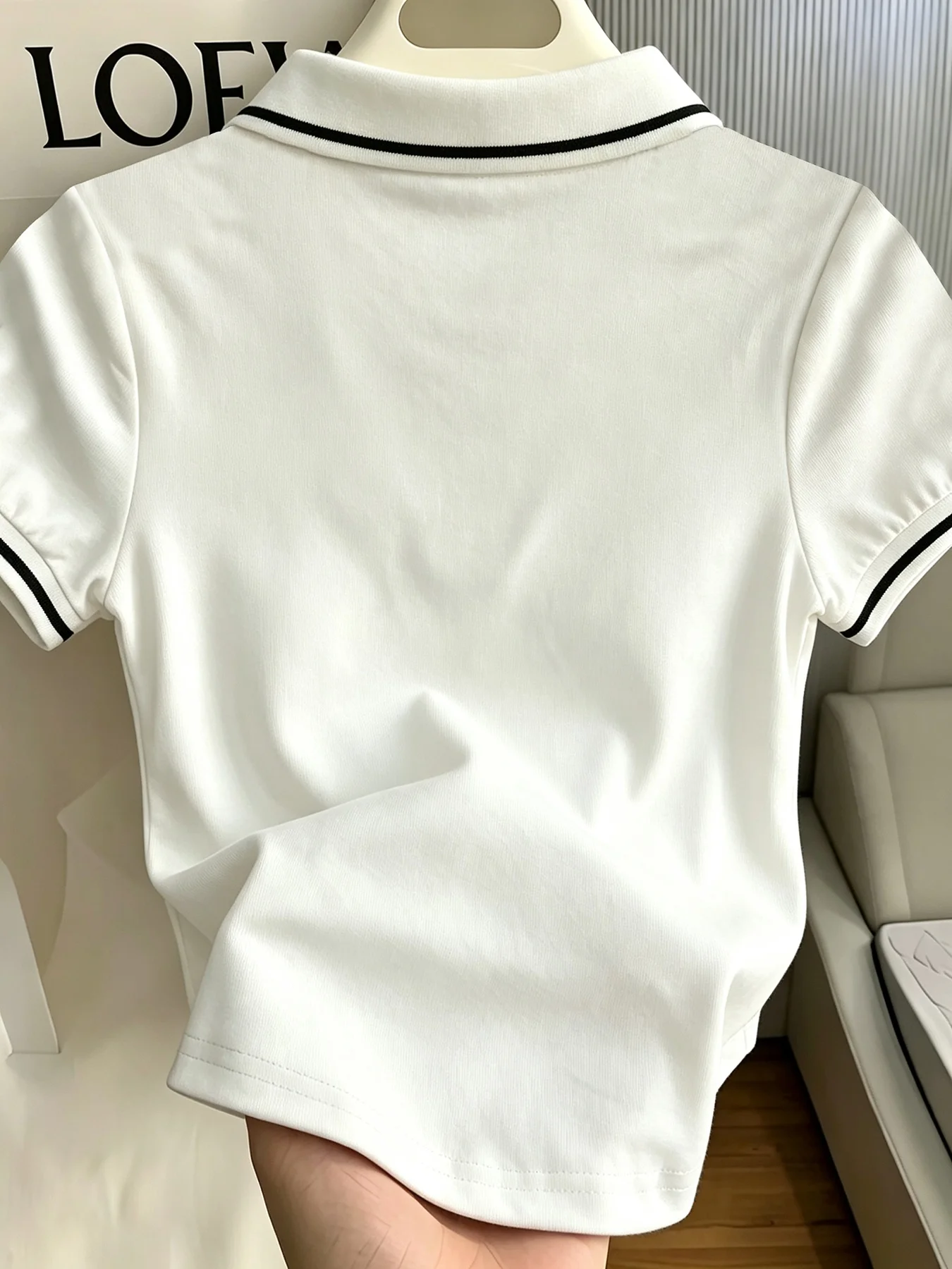 Polo contrasté pour femme, hau - Golf Equipment Logo avis et prix