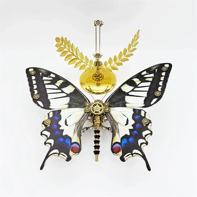 Puzzle 3D motyl metalowy model budynku zestawy dla dorosłych dzieci mechaniczne Steampunk owady zabawki DIY PUNK zabawka montażowa-100 + szt.