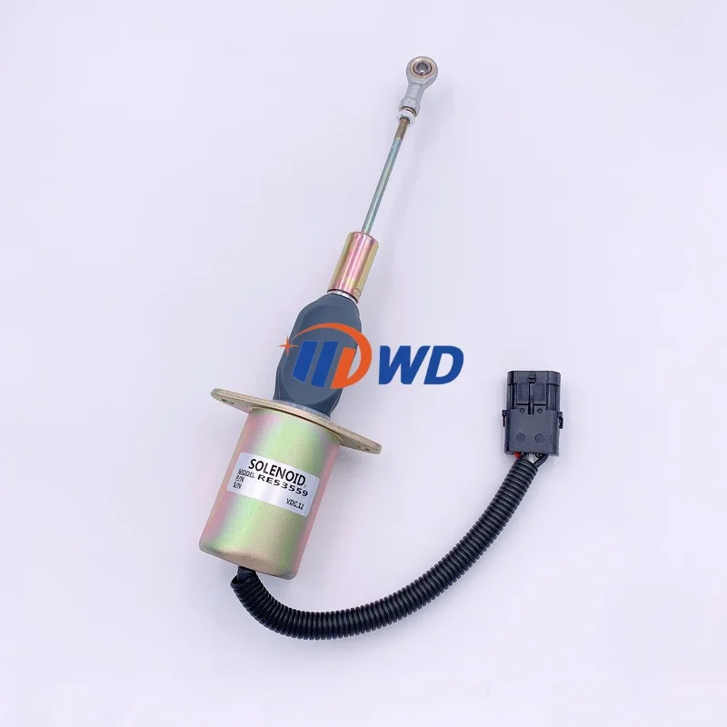 1 pcs 3934177 sa-4697-24 re53560 24v fuel shutdown solenoid for cummins