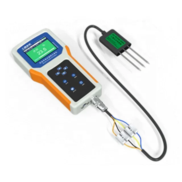 

Soil NPK EC PH Analyzer Temperature Moisture nutrient Sensor with Portable Handheld Display Terminal