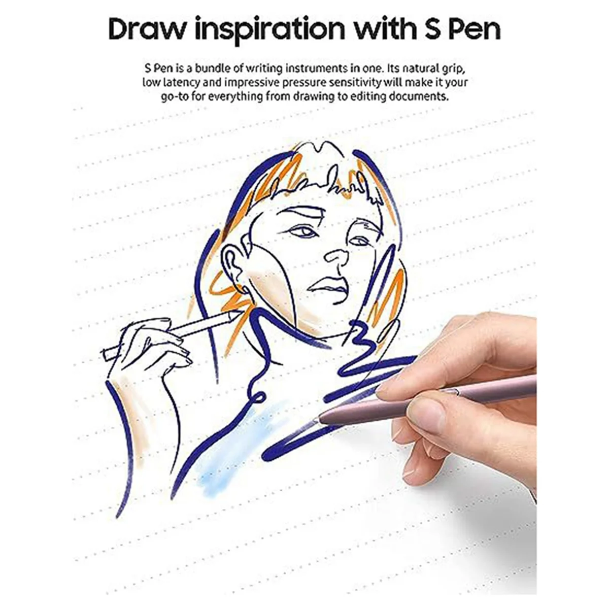 Praktischer Stylus-Stift für Samsung Galaxy Tab S6Lite, P610, P615 für Laptop, Tablet, Zeichenstift, Touch-Stift, Rosa