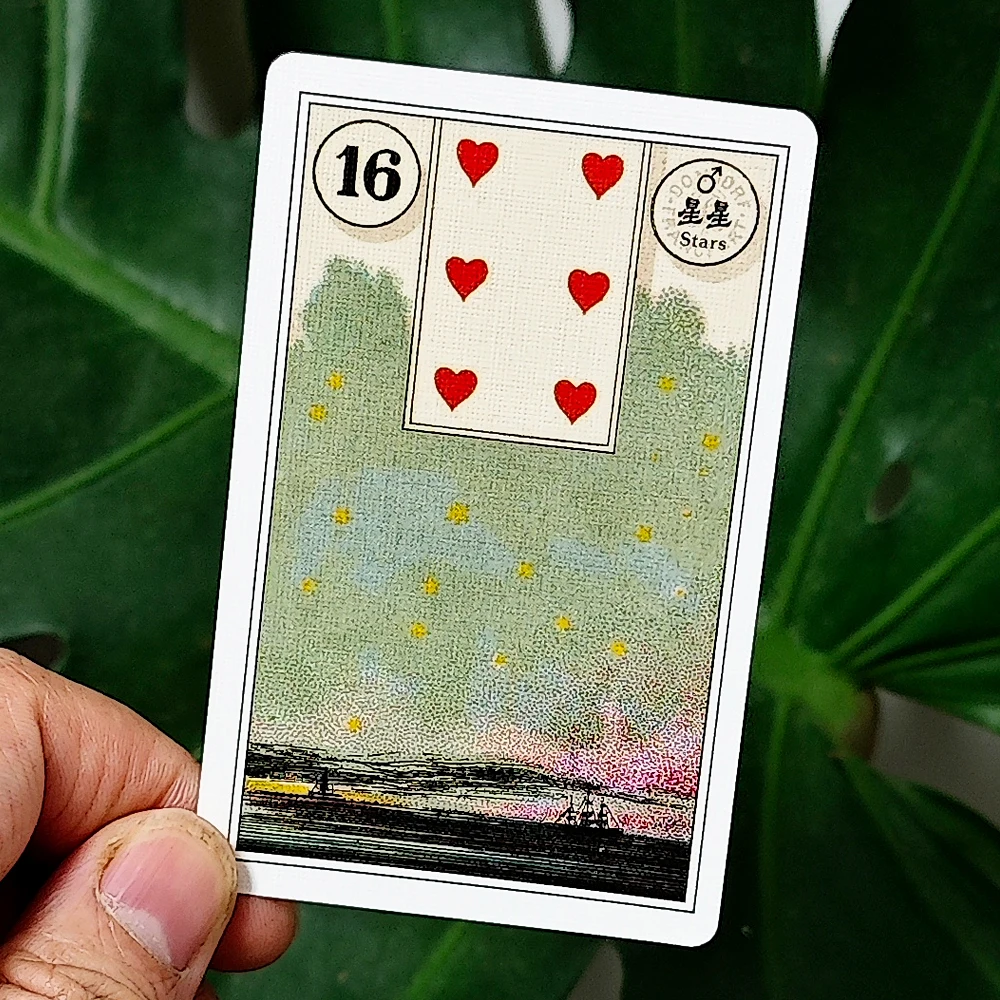 French Cartomancy Lenormand Deck 36 Pcs Lenormand Cards In Chinese and English Language Bilingual Edition Classic Deck 9*6cm - Image 2