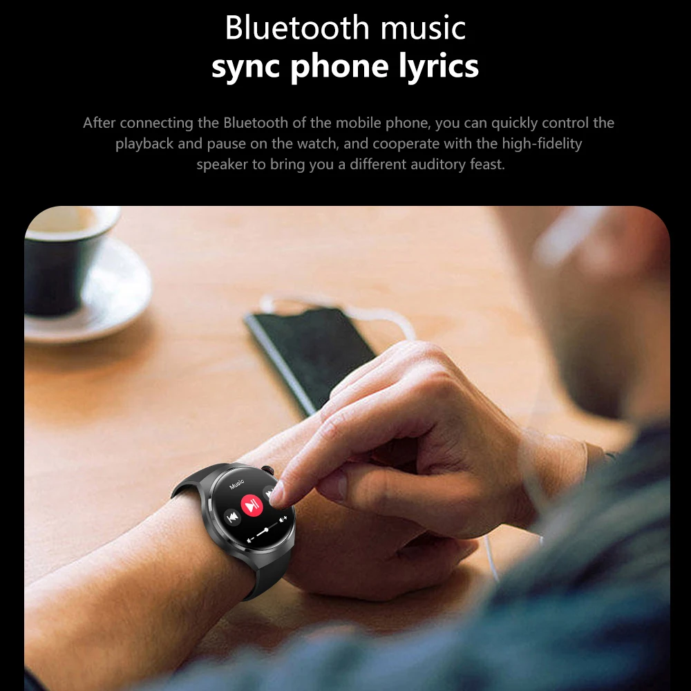 2025 New Smart Watch Heart rate Health Monitor Bluetooth Call NFC GPS Tracker IP68 Waterproof SmartWatch Men Women For HUAWEI image 3