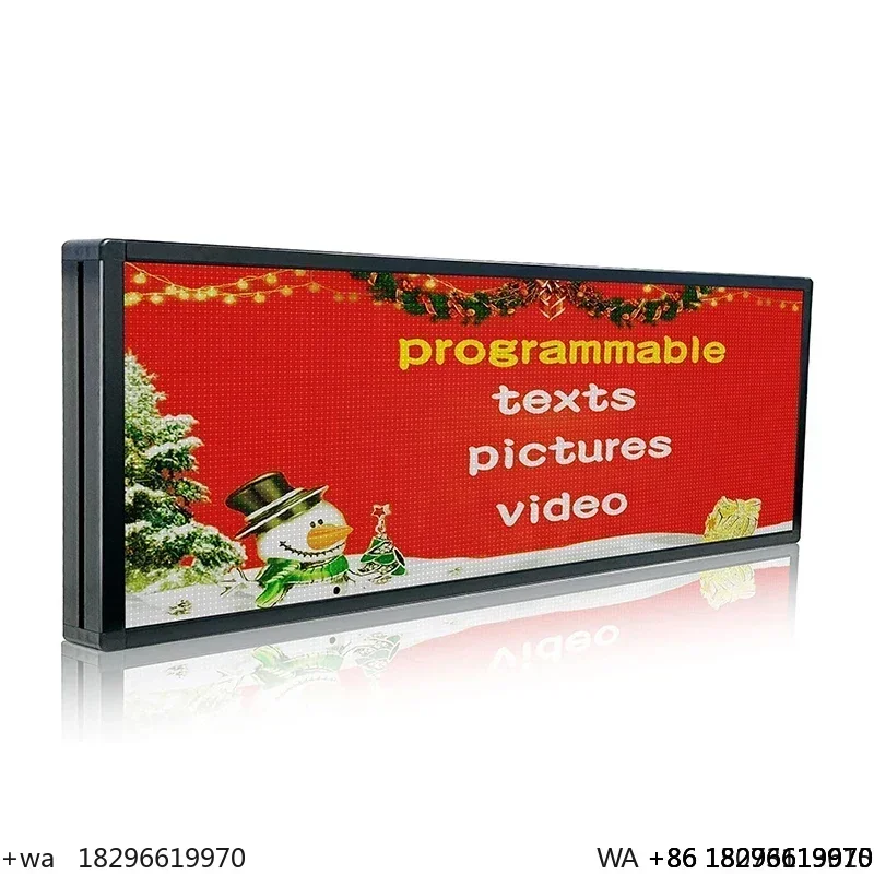 

Custom Programmable RGB LED Display Board Logo Printing & Event Sign for Business Storefronts