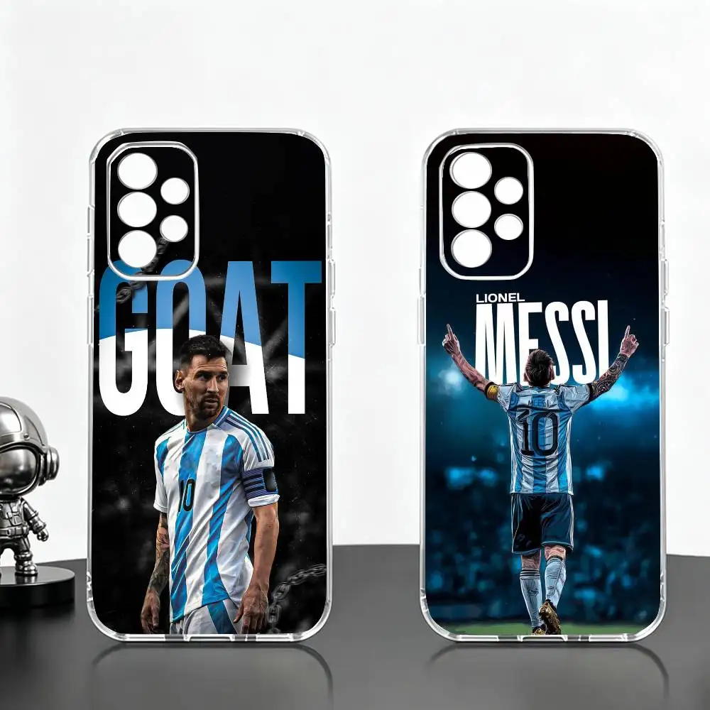 F-Football-Lionel Messi-10  Phone Case For Samsung S25,S24,S21,S22,S23,S30,Ultra,S20,Plus,Fe Transparent Cover