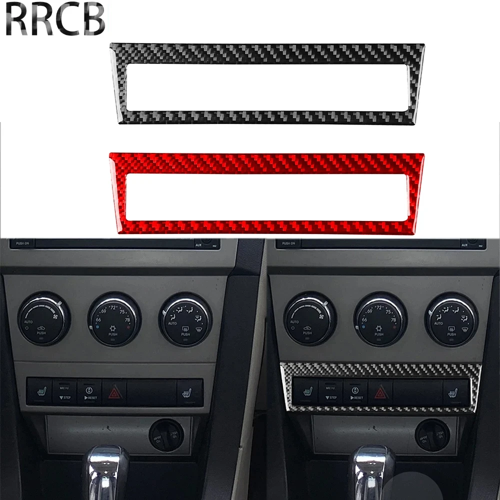 

For Dodge Avenger 2008 2009 2010 Carbon Fiber Dashboard Signal Light Frame Trim Car Interior Accessories Cover Stickers Black