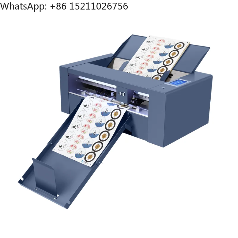 Automatic A3 Contour Cutting Label Kiss Cut-ting Machine Digital  Cutter Circle Cutt-ing