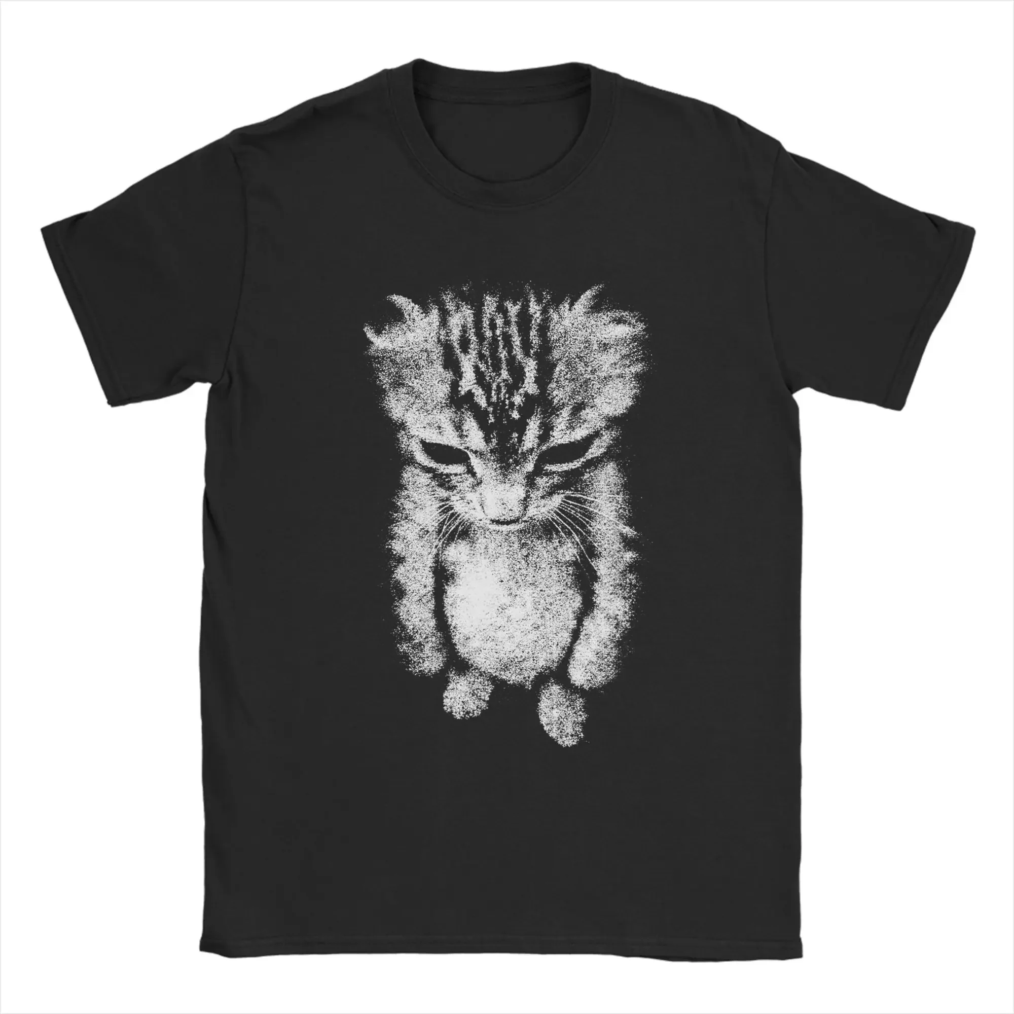Men El Gato Munchkin Kitten Funny Sad Crying Cat Meme Cat Lovers T Shirts Cotton Clothes Short Sleeve Tee Shirt Summer T-Shirts