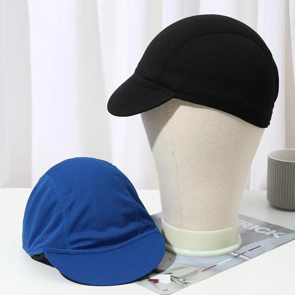 Protection Portable Dustproof Solid Color Summer Elastic Cycling Hat Mesh Fabrics Bicycle Riding Cap