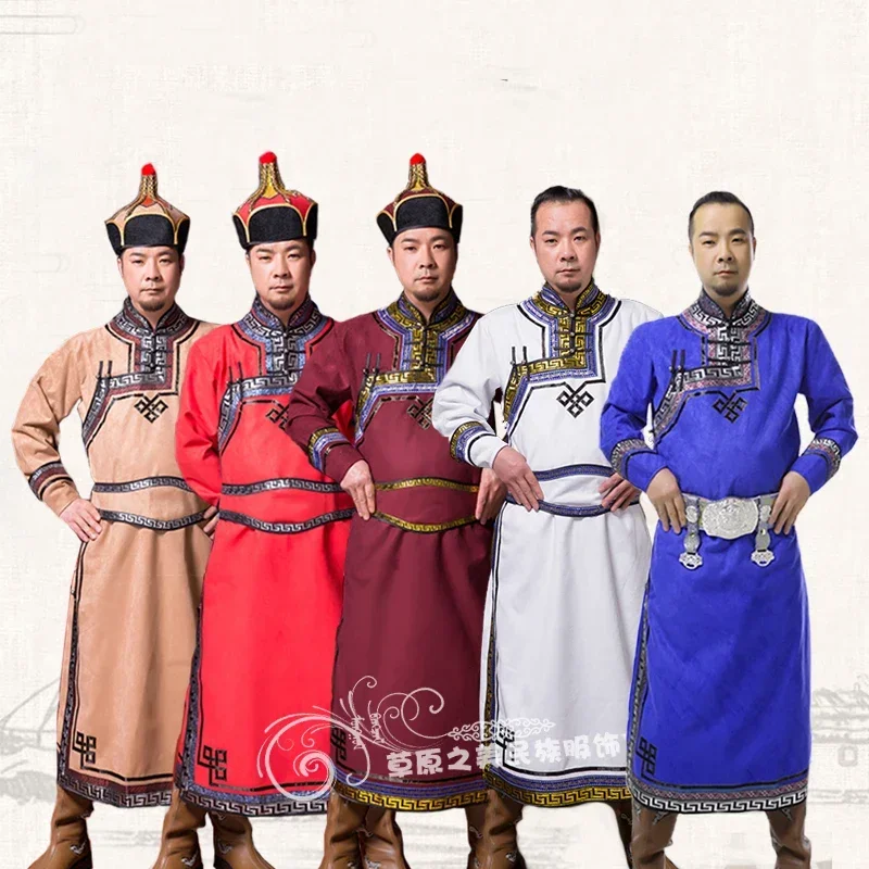 Mongolische Robe, ethnische Minderheit, Bühnenkostüm, tägliche Hochzeit, ohne Hut