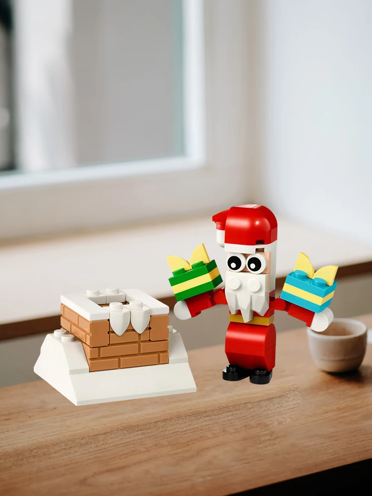 เลโก้ 30692 ซานตาคลอสและปล่องไฟ ชุดสร้างสรรค์หลากหลายรูปแบบ ของเล่นตัวต่อเสริมพัฒนาการสำหรับเด็กชายและเด็กหญิง