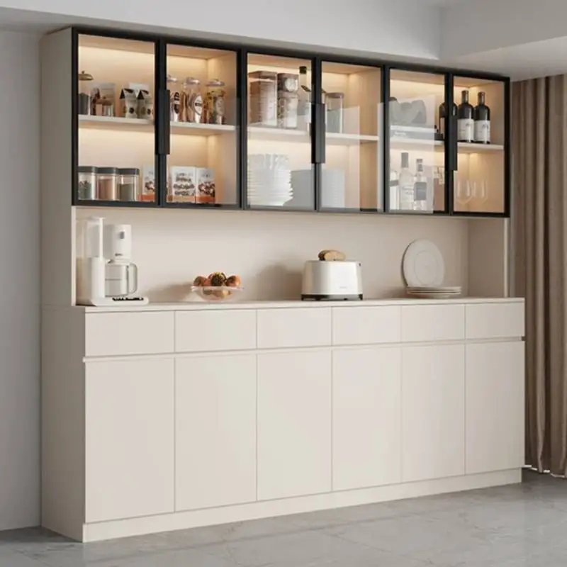 European Kitchen Cabinets Organizer Shelf Rustic Design French Storage Cabinets Narrow Simple Meuble Rangement Furniture Home