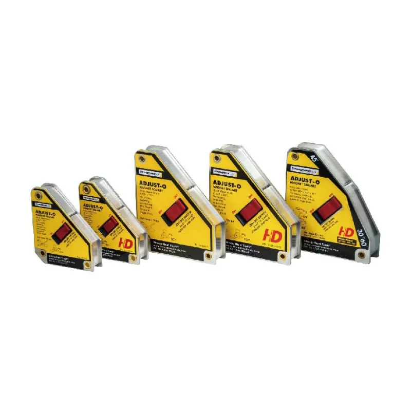 Tool with adjustable magnetic angle iron for 45 ° or 90 ° positioning