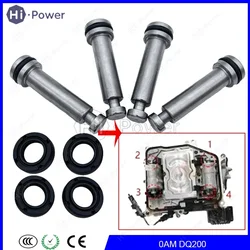 4PCS DQ200 DSG 0AM 7 Speed Transmission Gearbox Valve Body Pusher Rod Oil Seal For VW Audi OAM DQ200