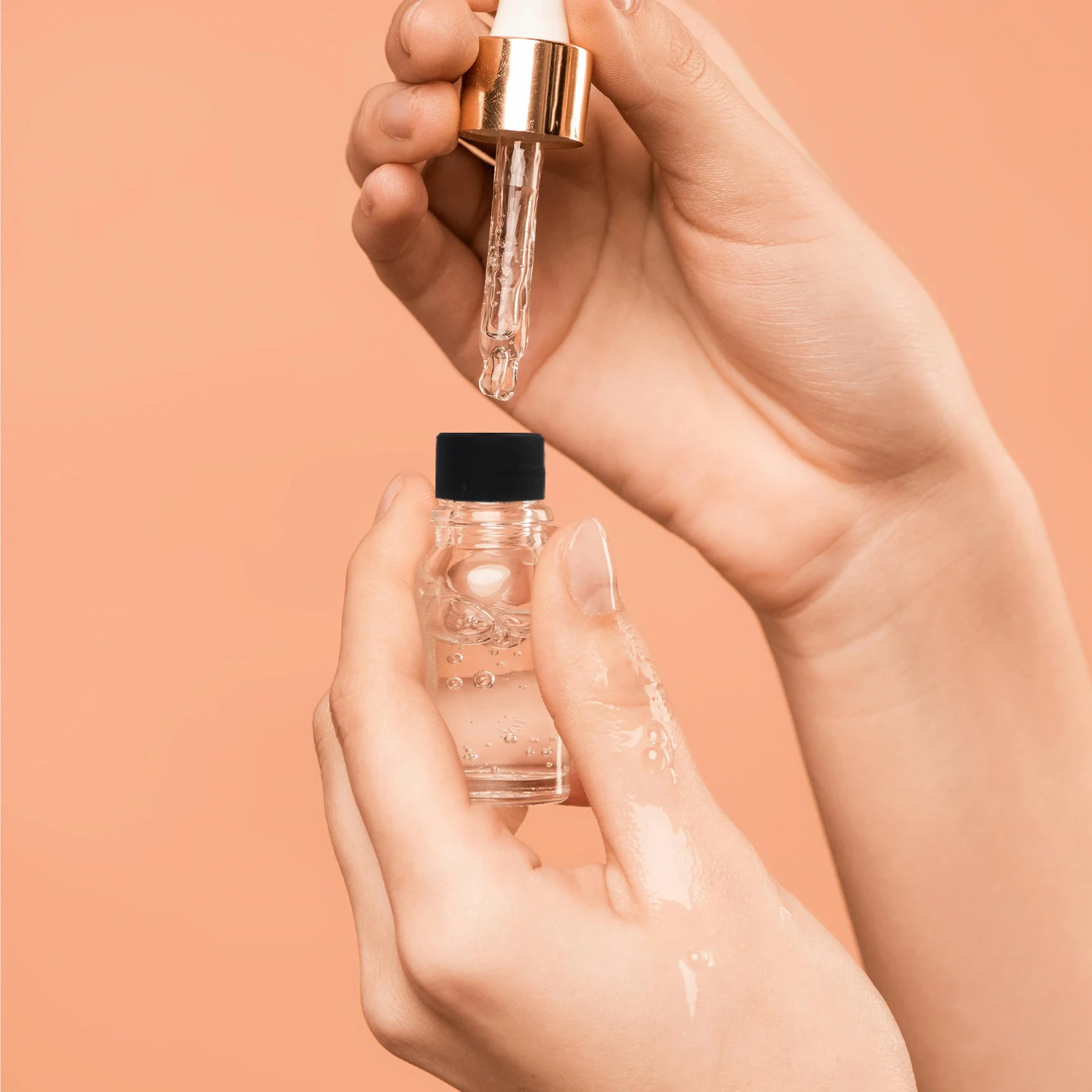 100 قطعة أغطية زجاجات الزيت العطري مادة PP سوداء 28 مللي متر برغي الموضوع مكافحة زلة المشارب سهلة التركيب المنزل سبا مكتب الروائح #5