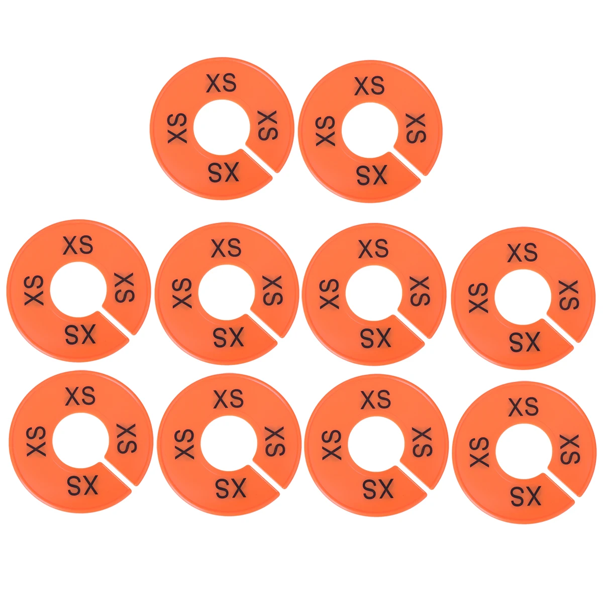 

10 Pcs Closet Dividers Round Clothes Clothing Size Dispaly Wardrobe