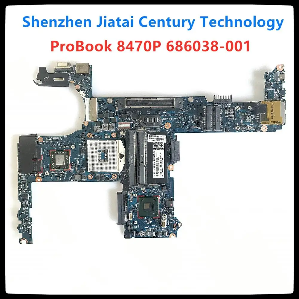 

686038-001 for HP ProBook 6470B 8470P 8470W Laptop motherboard 686041-001 HM76 HD7570M 6050A2470001-MB-A04 Mainboard 100% tested