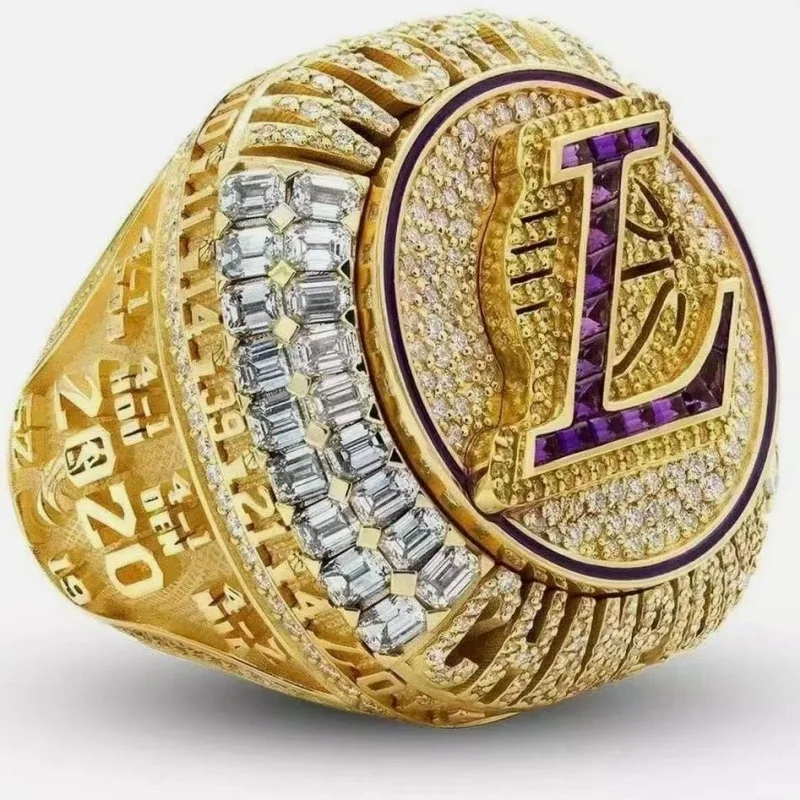 Hot Sale Basketball Championship Ring 2020 Lakers Flip Ring Alloy Full Match Basketball Custom Ring Ornam Adult keepsake Gifts