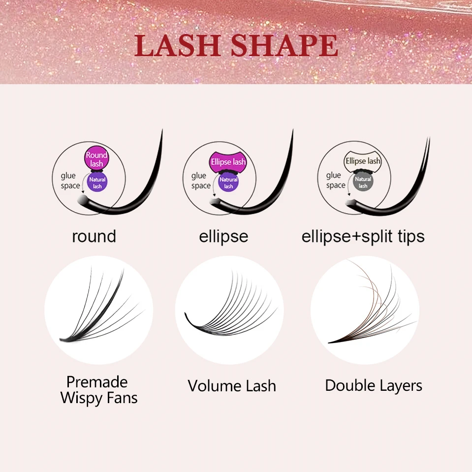 Do Private Label / Logo Name For Eyelash Extension ODM OEM Customize Size Lash Extension With Your Logo Brand Factory Price