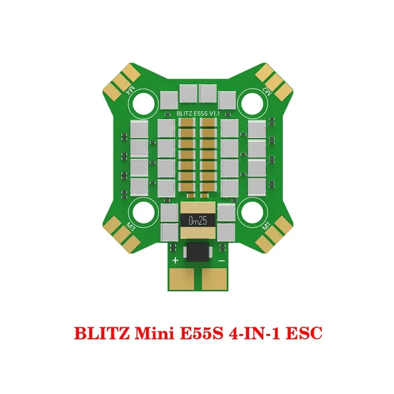 IFlight BLITZ Mini ATF435 55A Stack with BLITZ Mini E55S 4-IN-1 2-6S ESC/ 5.8GHz 600mW Adjustable VTX for RC FPV Drone