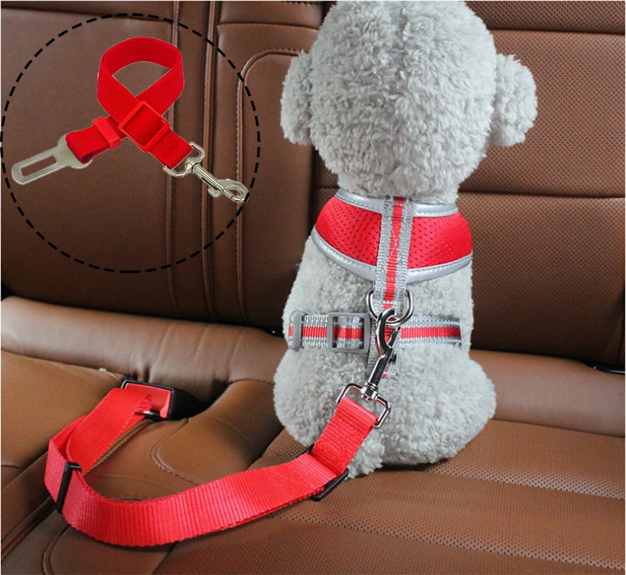 

Car Dog Safety Buckle Pet Thickened Nylon Traction Elastic Leash Retractable Car Seat Belt Manufacturer