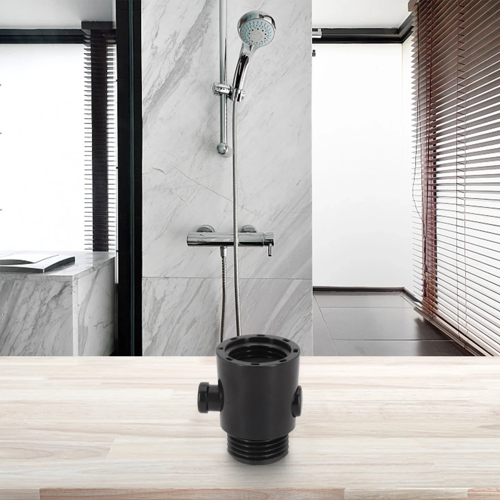 Flow Control Valve Shower Head Control Switch Pressure Reducer Safe Control Shut-off ABS Material Easy Button Switch