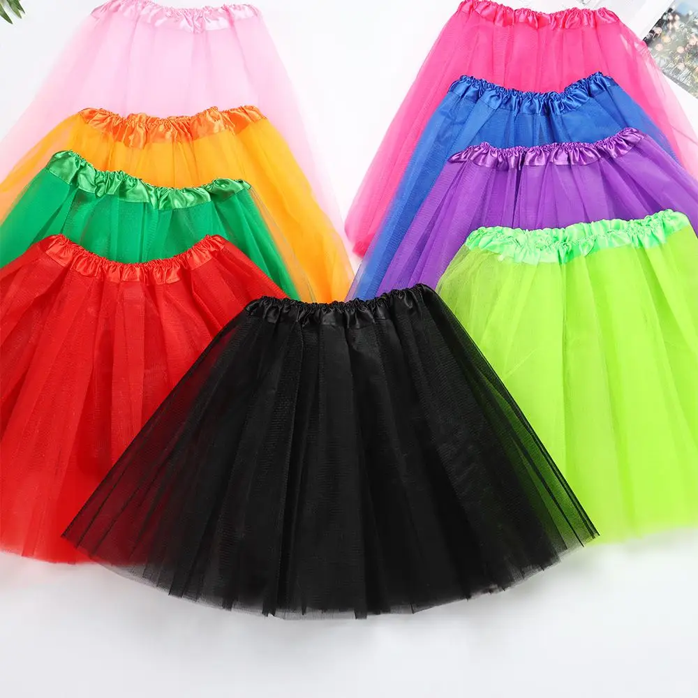 Women Tutus Skirt Classic Pleated Dance Tutu Skirts Female Lolita Petticoat Party Puffy Skirts Ballet Skirts