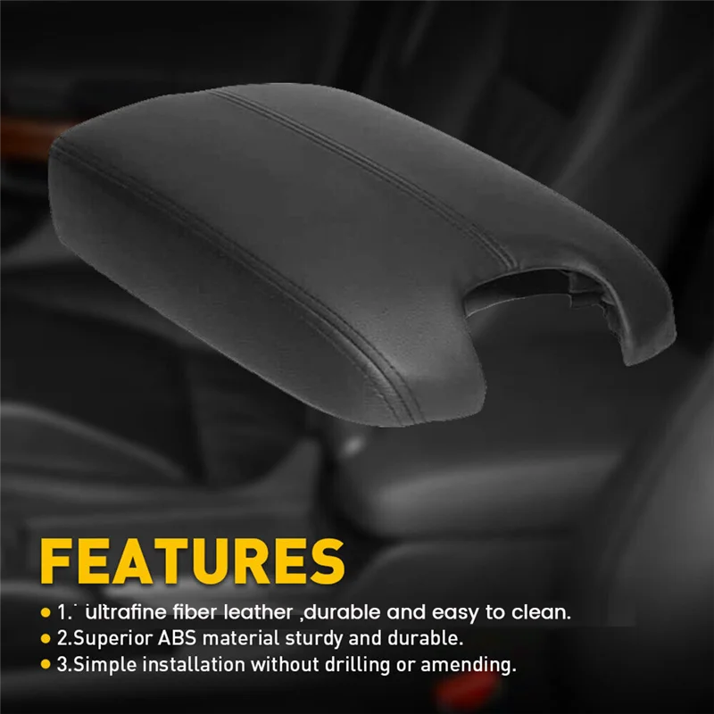 

Car Styling Armrest Case Cover Trim Panel 83450-TB0-H01 For Honda Accord 2008-2012 Center Console Armrest Lid Caps