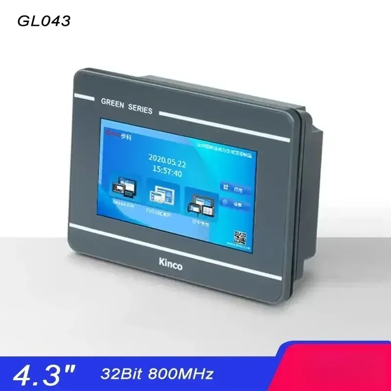 4.3 Inch HMI Display Screen for Kinco GL043 GL043E Ethernet ARM RISC 32Bit 800MHz Human Machine Interface Industrial Control