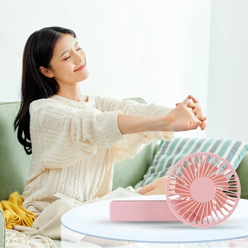 Face Fan USB Mini Packet Fan Student Air Facial Cooler Ventilator Rechargeable Fan Portable