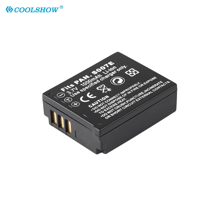 CGA-S007 CGA S007 Battery Charger 1000mAh For Panasonic Lumix DMC TZ1 TZ2 TZ3 TZ4 TZ5 TZ50 TZ15 Camera Batterie