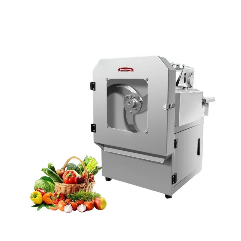 Fully Automatic Household Green Vegetable Cutter/Cucumber Carrot and Bean Cutting Machine