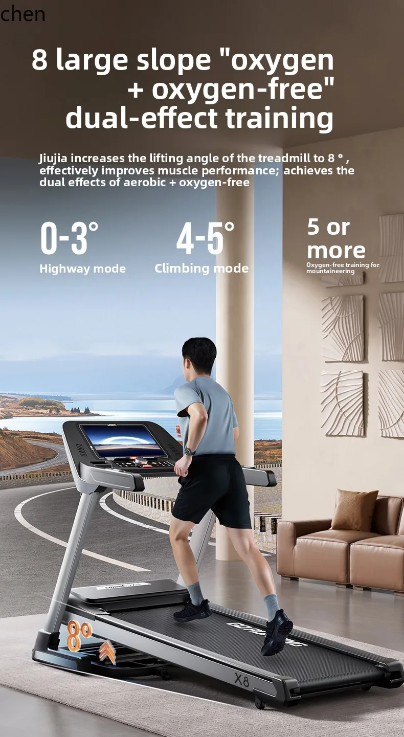 

QZT Treadmill Home Use Climbing Silent Large Folding Commercial Equipment Gym