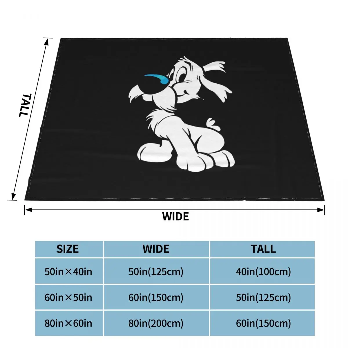 Asterix And Obelix Blankets Velvet Decoration Dogmatix Idefix Dog Breathable Ultra-Soft Throw Blankets for Home Office Rug Piece