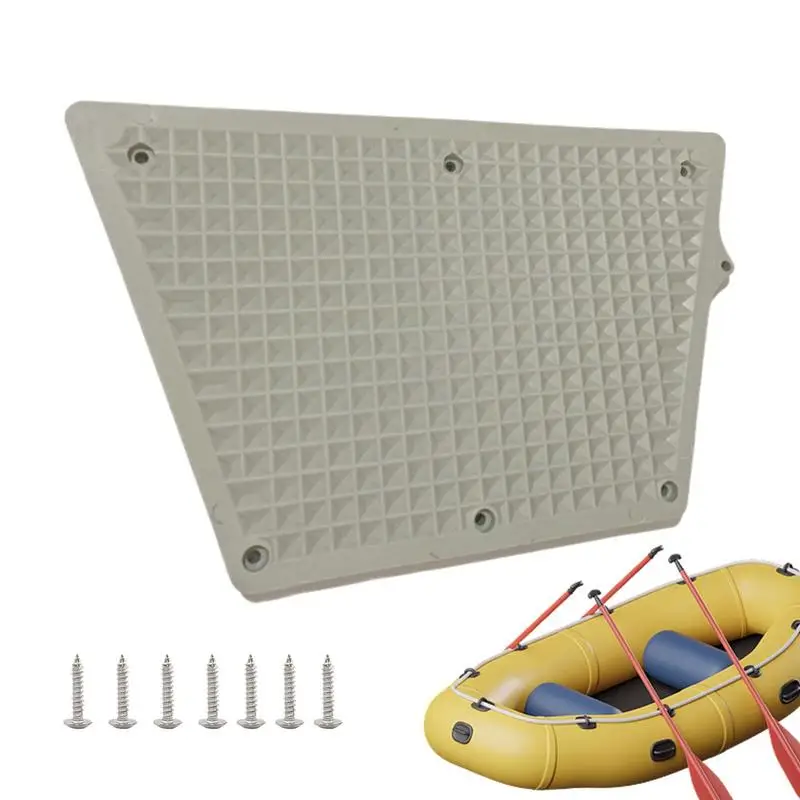 

Transom Plate Engine Mounting Pad For Outboard Grid Design Trapezoidal PVC Pad Rust Resistant Transom Plate For Inflatable Boats