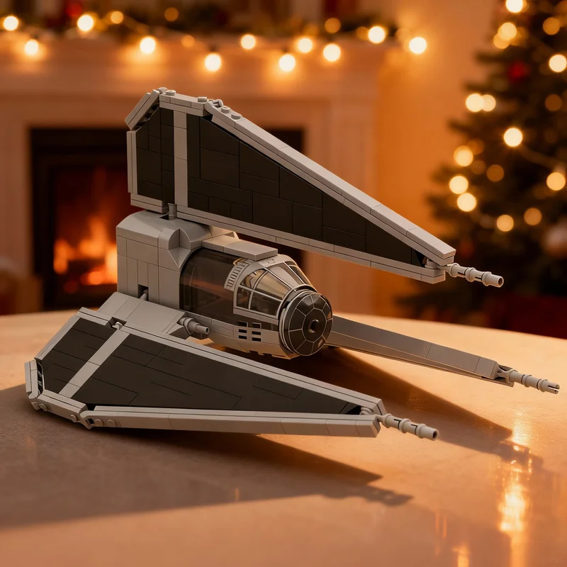 

320 деталей MOC Конструктор «Боевая модель Звездного корабля Тай Фантом» — развивающая игрушка для детей, идеальный подарок на Рождество