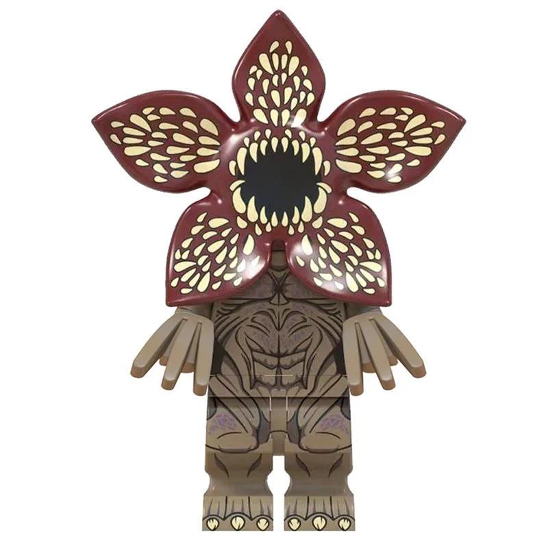 4 قطعة/المجموعة الرعب التلفزيون داستن مايك لوكاس سوف ديموجورجون نموذج اللبنات تنوير عمل الشكل الطوب لعب للأطفال