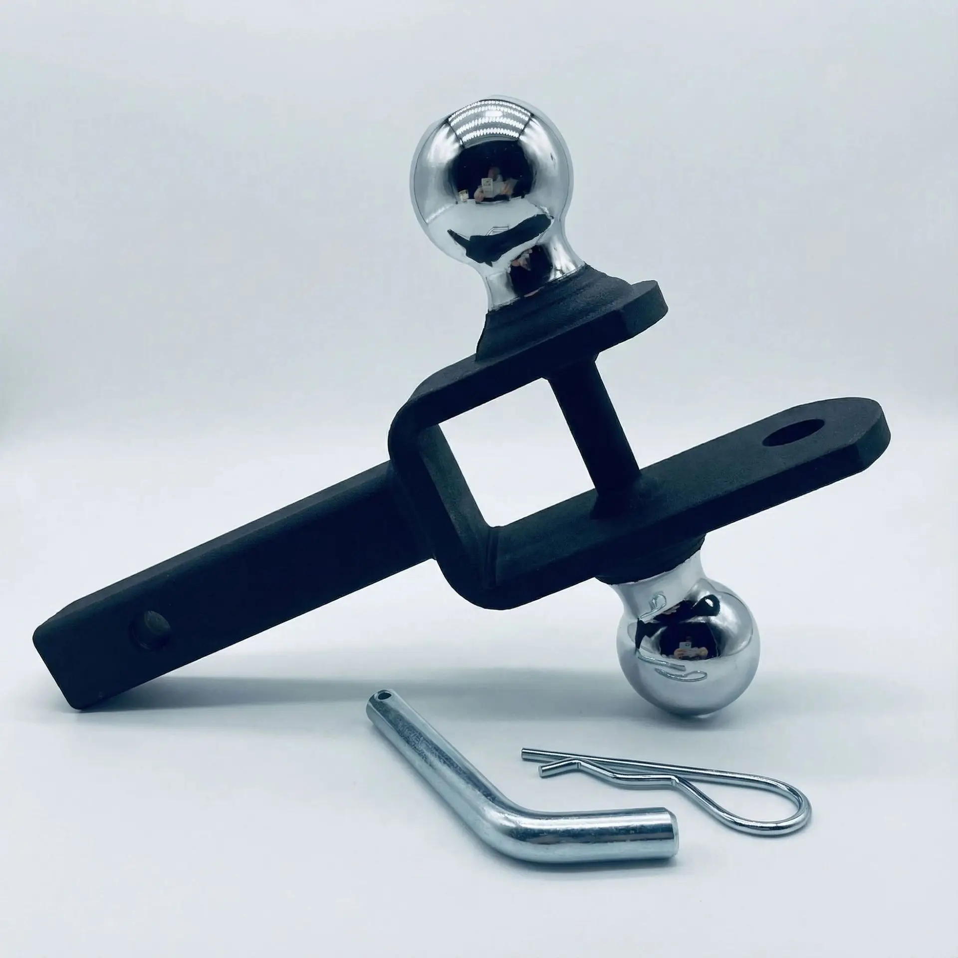 New Cross Border Off Road Trailer Hook Upgrade RV Tow Bar Duckbill Design Solid Steel U Shape Shackle Three-ball Hitch