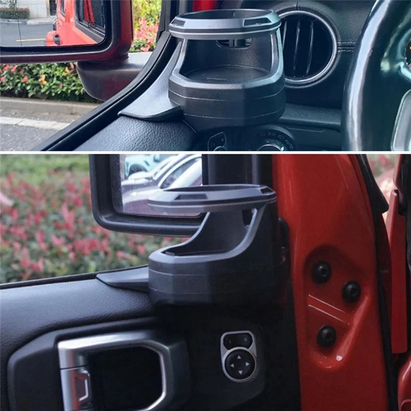 

Car Window Cup Holder For Jeep Wrangler JL 4 Door JT Gladiator 2018-2024 Multi-Function Modified Fittings Left-X59A