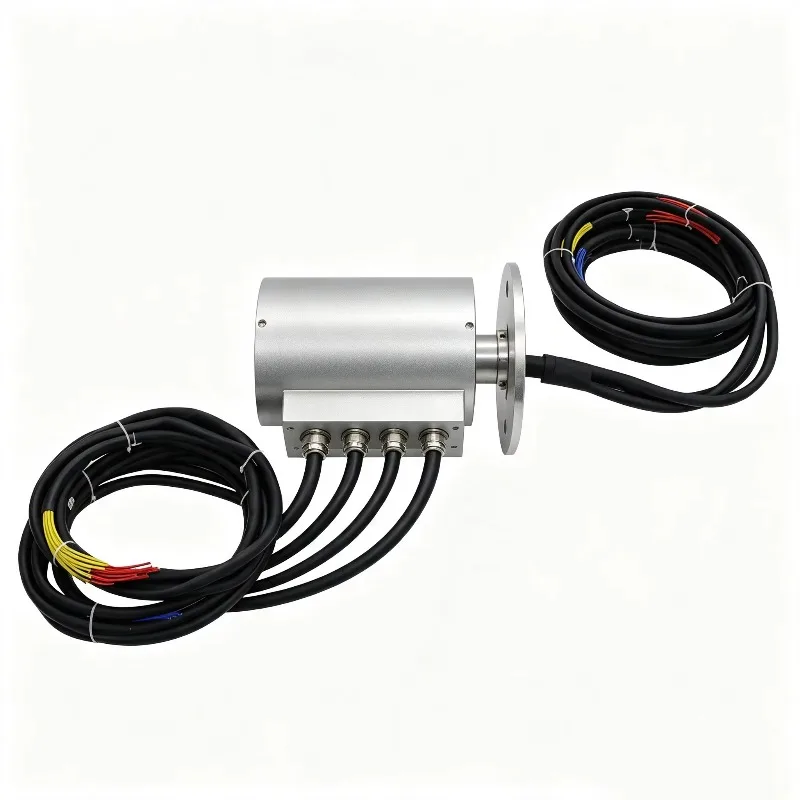 130mm OD IP65 4 Circuits 300A Heavy Duty Slip Ring for Construction Machinery and Rotary Equipment