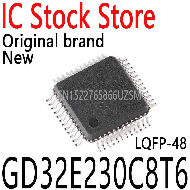 1PCS New and Original package LQFP-48 Genuine Microcontroller IC Chip GD32E230C8T6