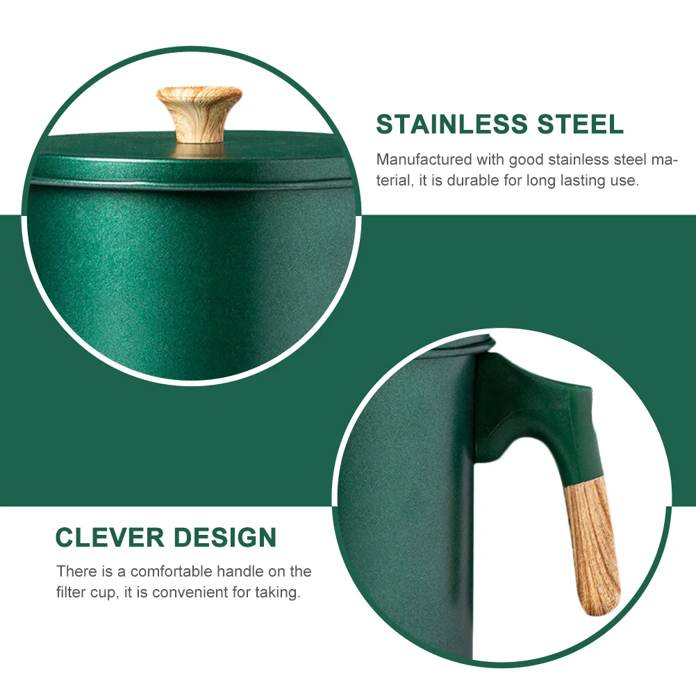 

Filter Pot Stainless Steel Fine Mesh Kitchen Grease Strainer For Oil Storage Can Filtering Reused Fry Oil Household