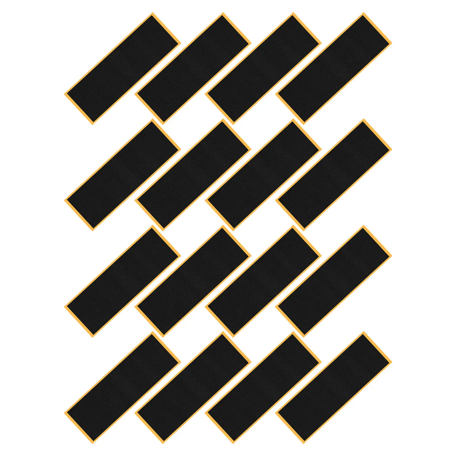 16 szt. Taśma antypoślizgowa na fingerboard, miękka pianka, matowe wykończenie, powierzchnia o wysokiej tarcie dla lepszego kontroli, 38 mm x 110 mm, mini