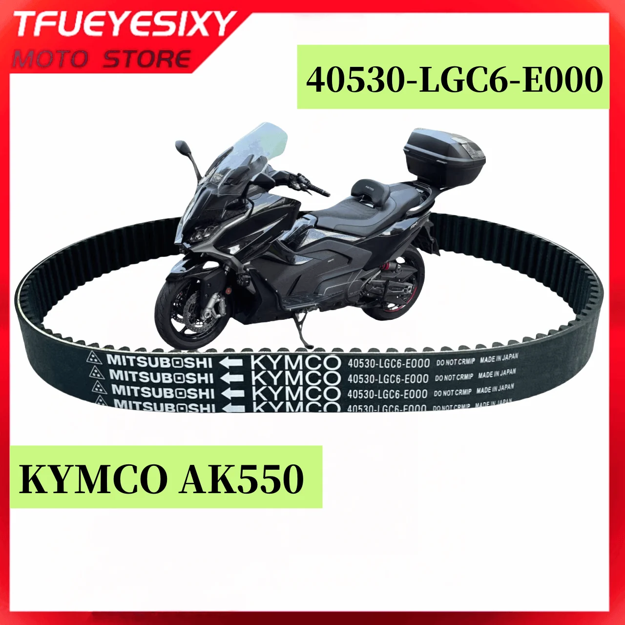 

Kevlar High quality Drive Belt For KYMCO AK550 Ak550 Parts 40530-LGC6-E000 Motorcycle Parts Transmission Belt