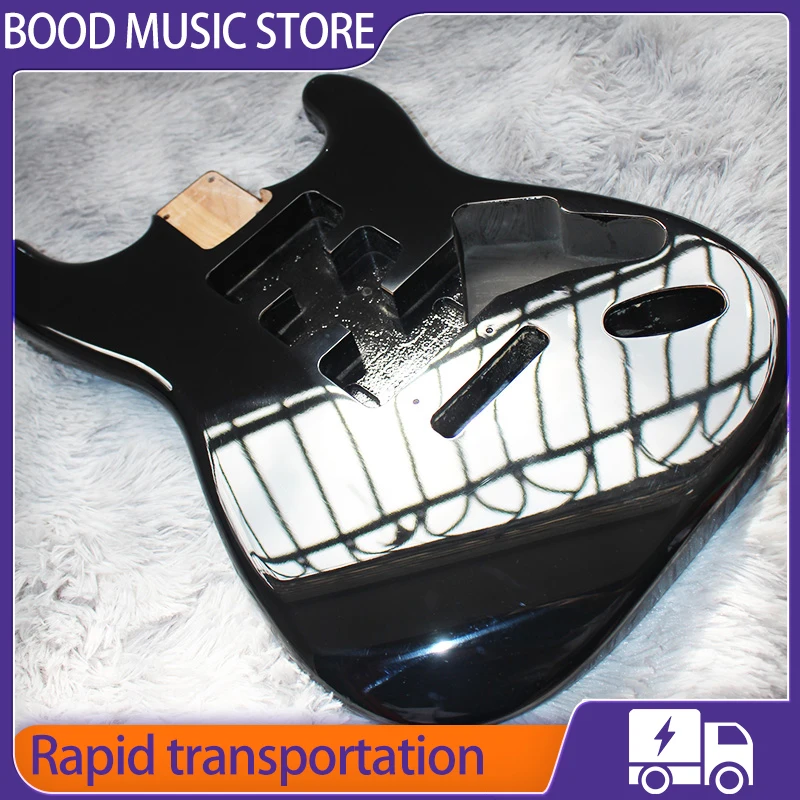 AAAAA Black two-point style Electric Guitar Body for Fend ST North American Alder HSS Pickup slot High-end Handmade CNC Guitar