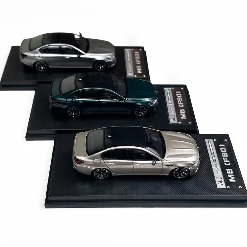 Modelo de Carro em Metal Diecast MJ 1:64 BMW M5 F90 Colecionáveis