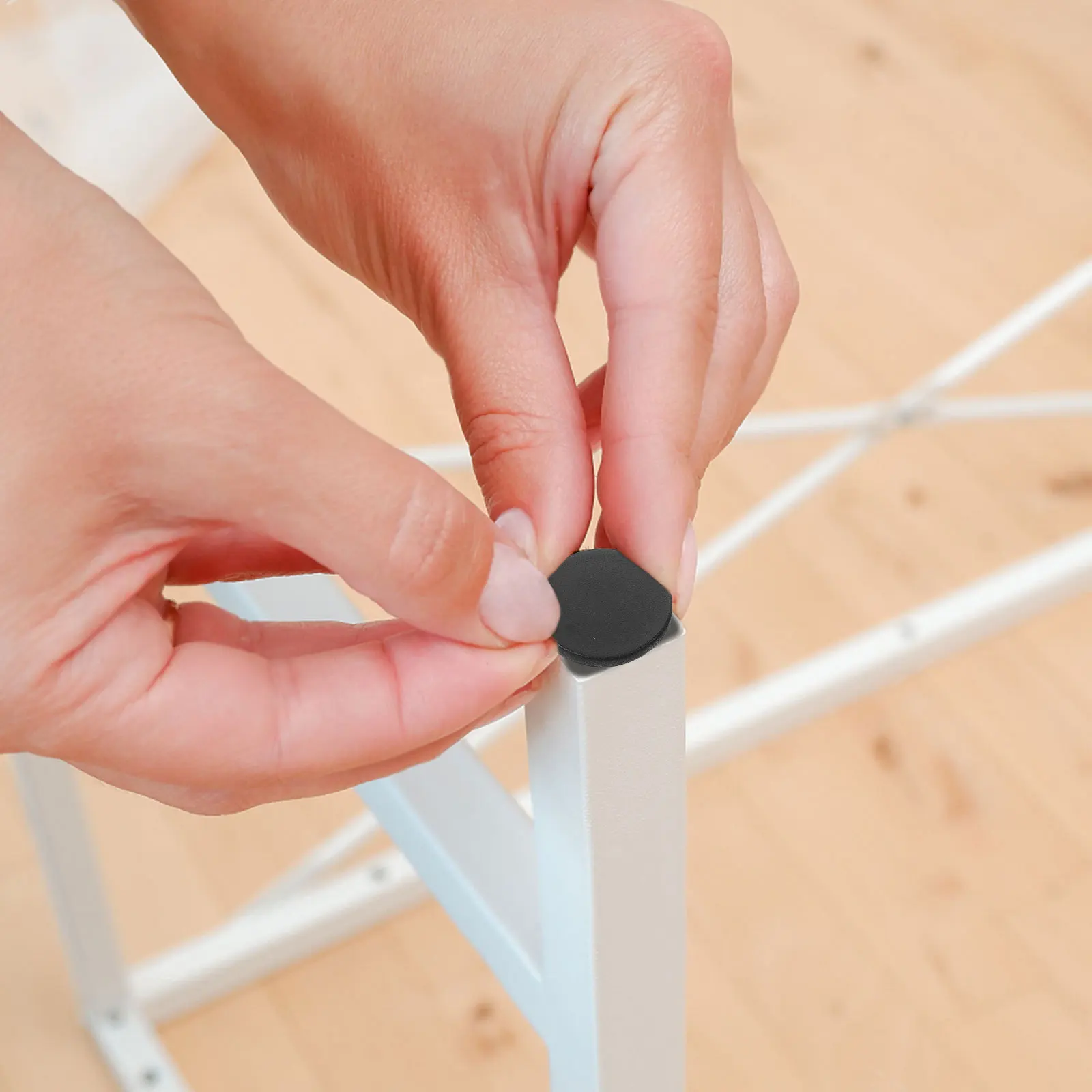 

100Pcs Durable Plastic Plugs for Holes Furniture Finishing Caps Elegance Handrail Tubing End Protection Handrail End Caps